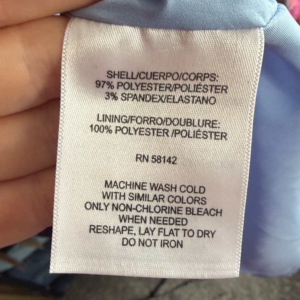 Maggy London Light Blue Long Sleeve Dress size 10 - Picture 8 of 8
